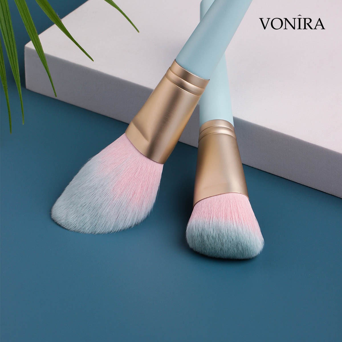 Vonira Beauty Professional 14 Pieces Corn Fiber Makeup Brushes Set