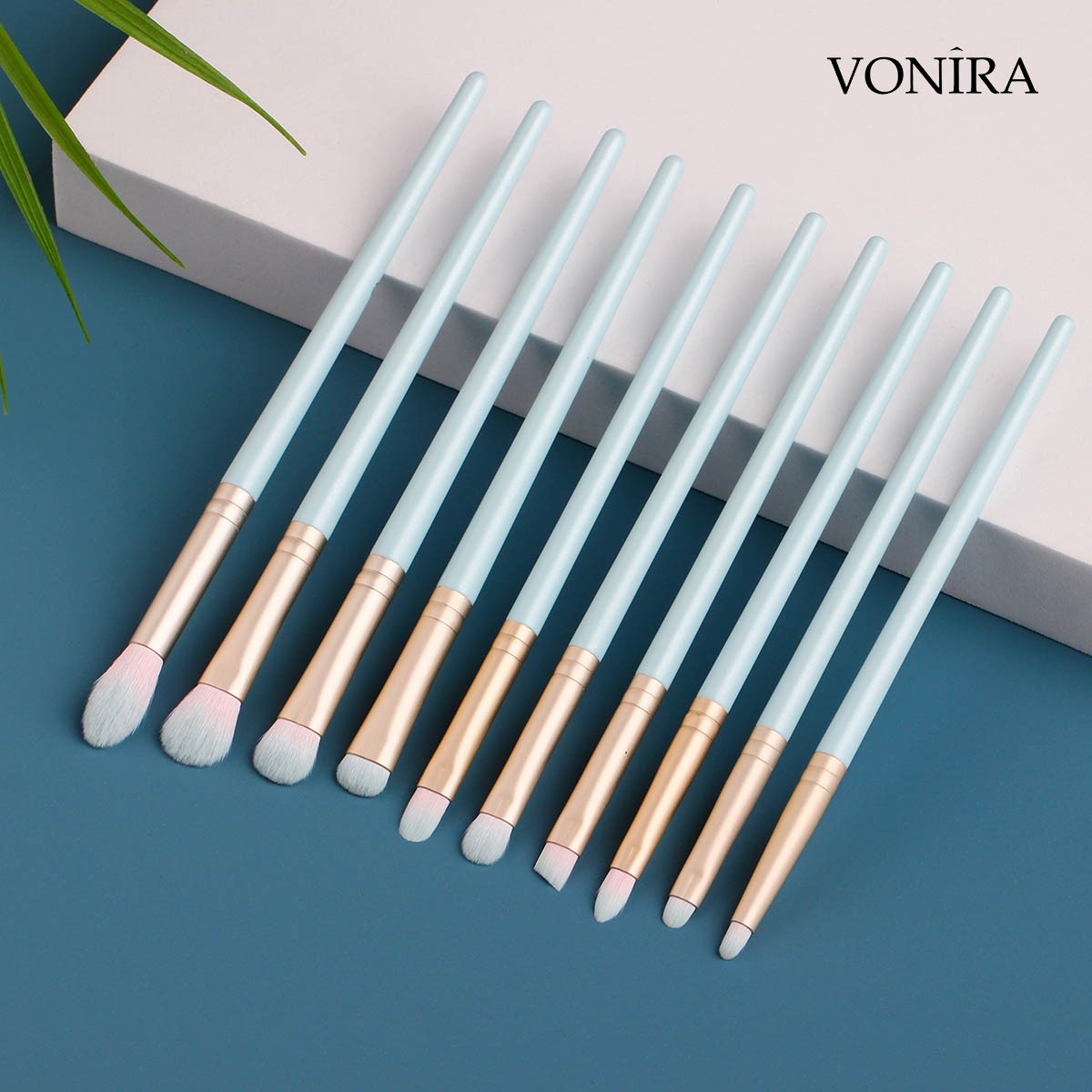 Vonira Beauty Professional 14 Pieces Corn Fiber Makeup Brushes Set