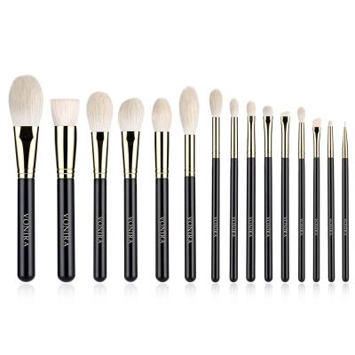 Vonira Beauty Professional 15 Pieces Makeup Artist Luxury Makeup Brush Set With Custom Print Logo Make up Brushes