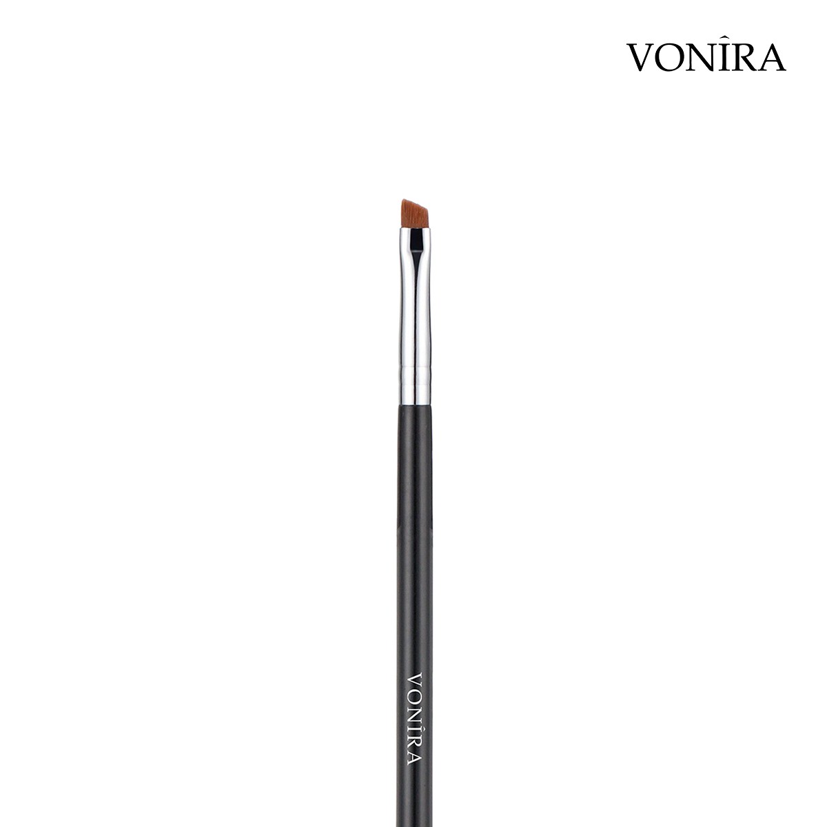 Vonira Beauty Sharp Angled Small Liner Makeup Brush With Silver Copper Ferrule Black Handle Custom Private Label Service - Image 5