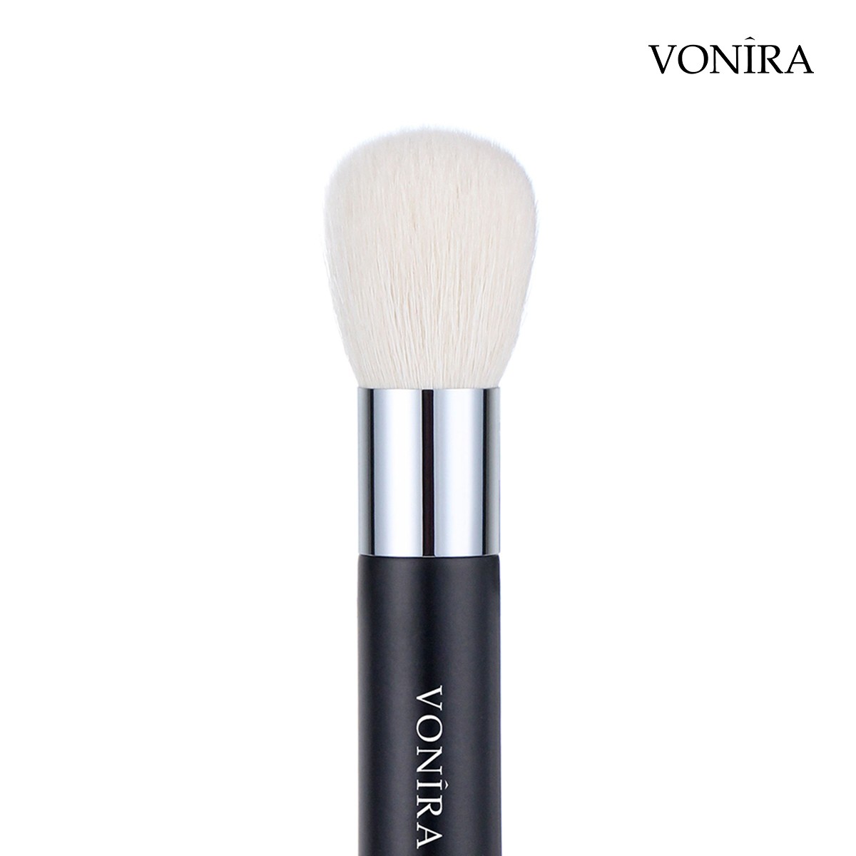 Vonira Beauty Short Handle Face Powder Blush Bronzer Makeup Brush With Copper Ferrule Natrual Hair OEM Custom Private Label LOGO - Image 1