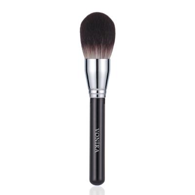 Vonira Beauty Super Large Dome Makeup Face Powder Brush With Silver Brass Ferrule Birch Wooden Handle Custom  Logo OEM Service