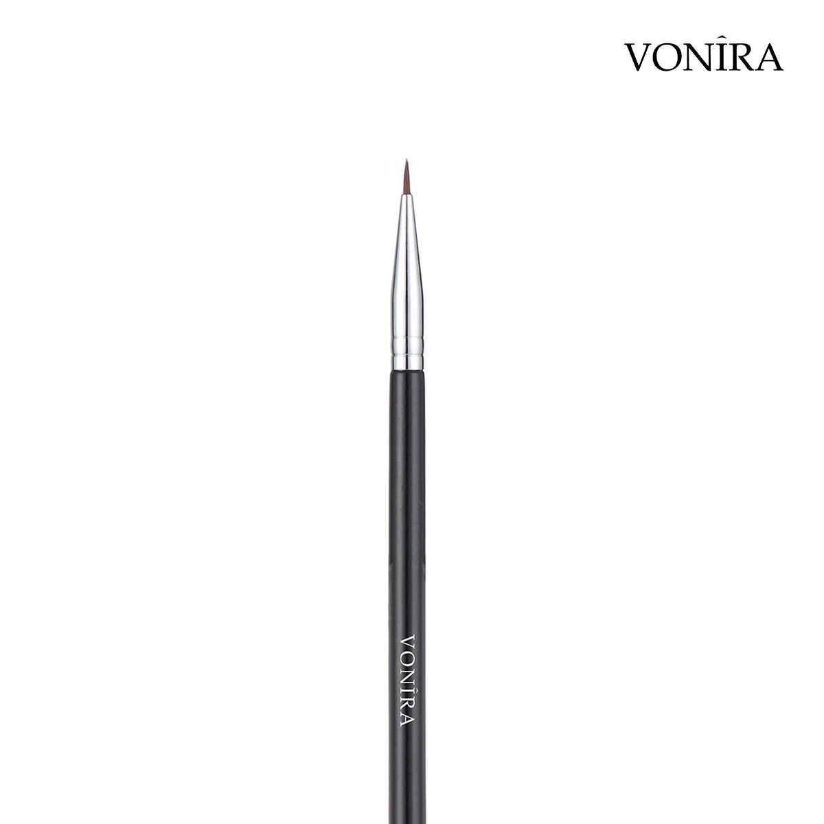 Vonira Beauty Tiny Precision Eye Liner Brush With Extra Fine Hair Tip Silver Copper Ferrule Custom Private Label Service - Image 2