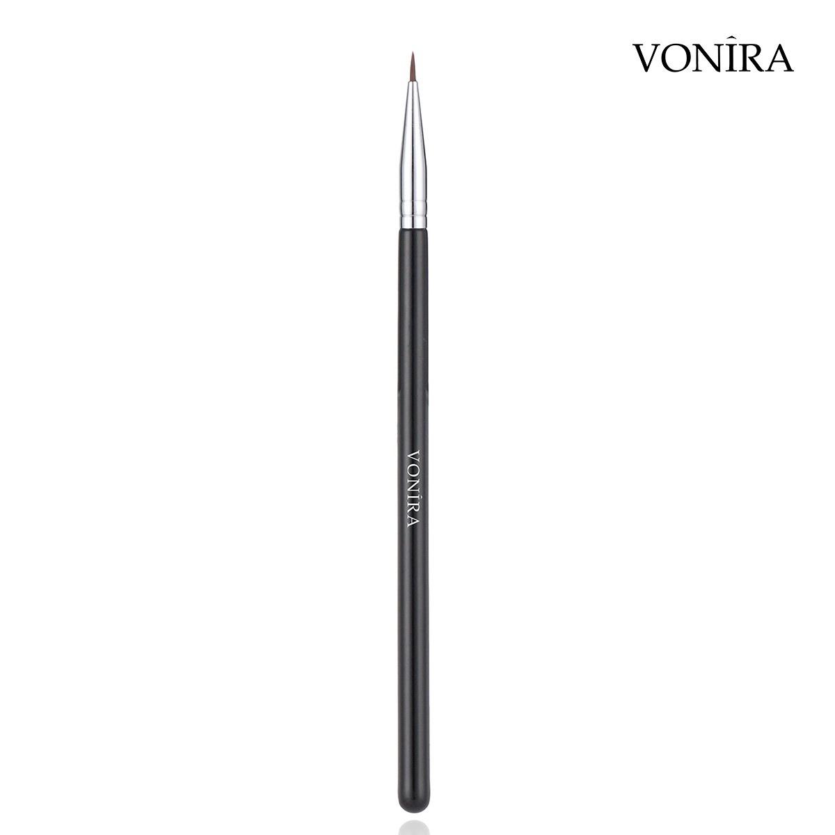 Vonira Beauty Tiny Precision Eye Liner Brush With Extra Fine Hair Tip Silver Copper Ferrule Custom Private Label Service - Image 3
