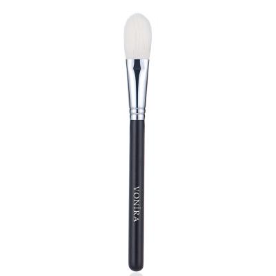 Vonira Beauty Wholesale Small Cheek Finishing Powder Brush With Silver Copper Ferrule Black Handle Custom Private Label Service