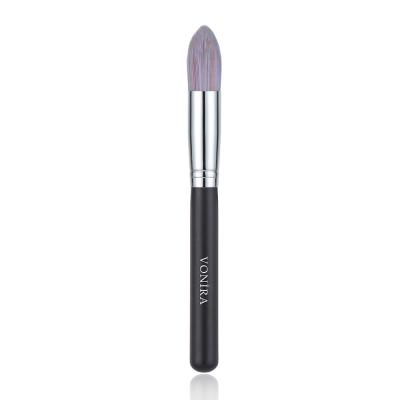 Vonira Beauty Wholesale Colorful Taklon Hair Pointed Foundation Blender Brush With Silver Copper Ferrule Black Handle Custom Private Label Service