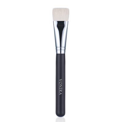 Vonira Beauty Wholesale Flat Cheek Bone Definer Contouring Makeup Brush With Silver Copper Ferrule Black Handle Custom Private Label Service