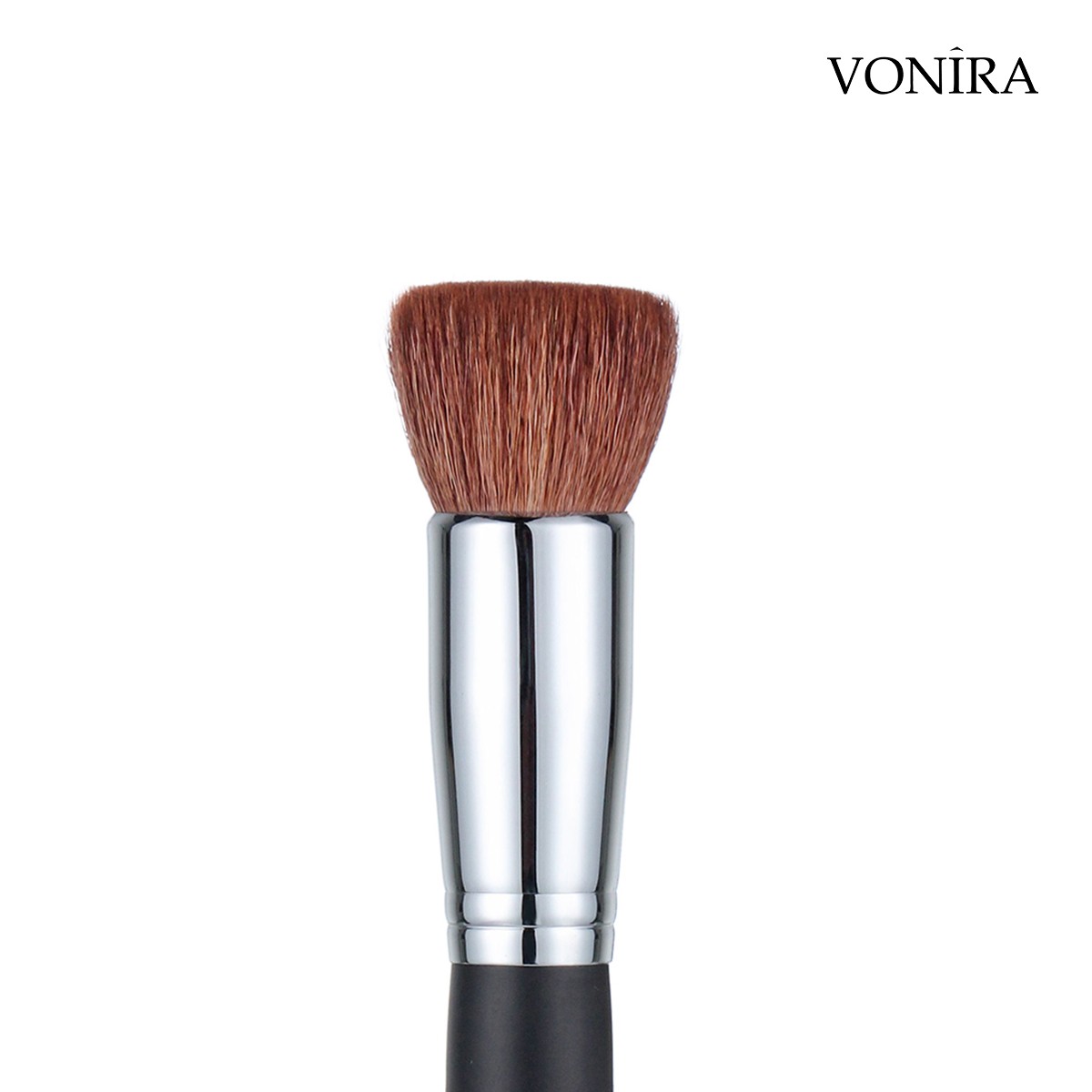 Vonira Beauty Wholesale Flat Top Natural Hair Powder Blush Bronzer Compact Brush Brand New Design Custom Private Label Service