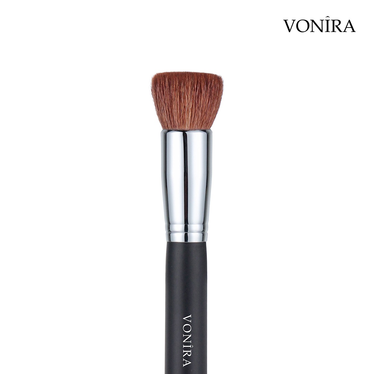 Vonira Beauty Wholesale Flat Top Natural Hair Powder Blush Bronzer Compact Brush Brand New Design Custom Private Label Service
