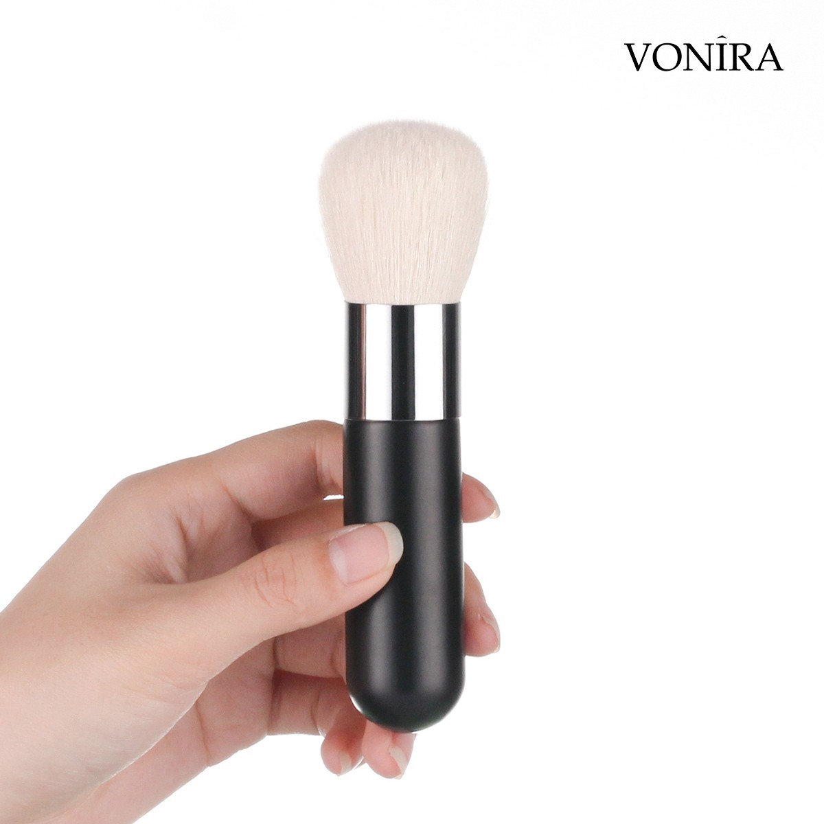 Vonira Beauty Wholesale Mineral Makeup Bronzing Powder Brush With Copper Ferrule Natraul Hairs Custom Private Label Service - Image 1