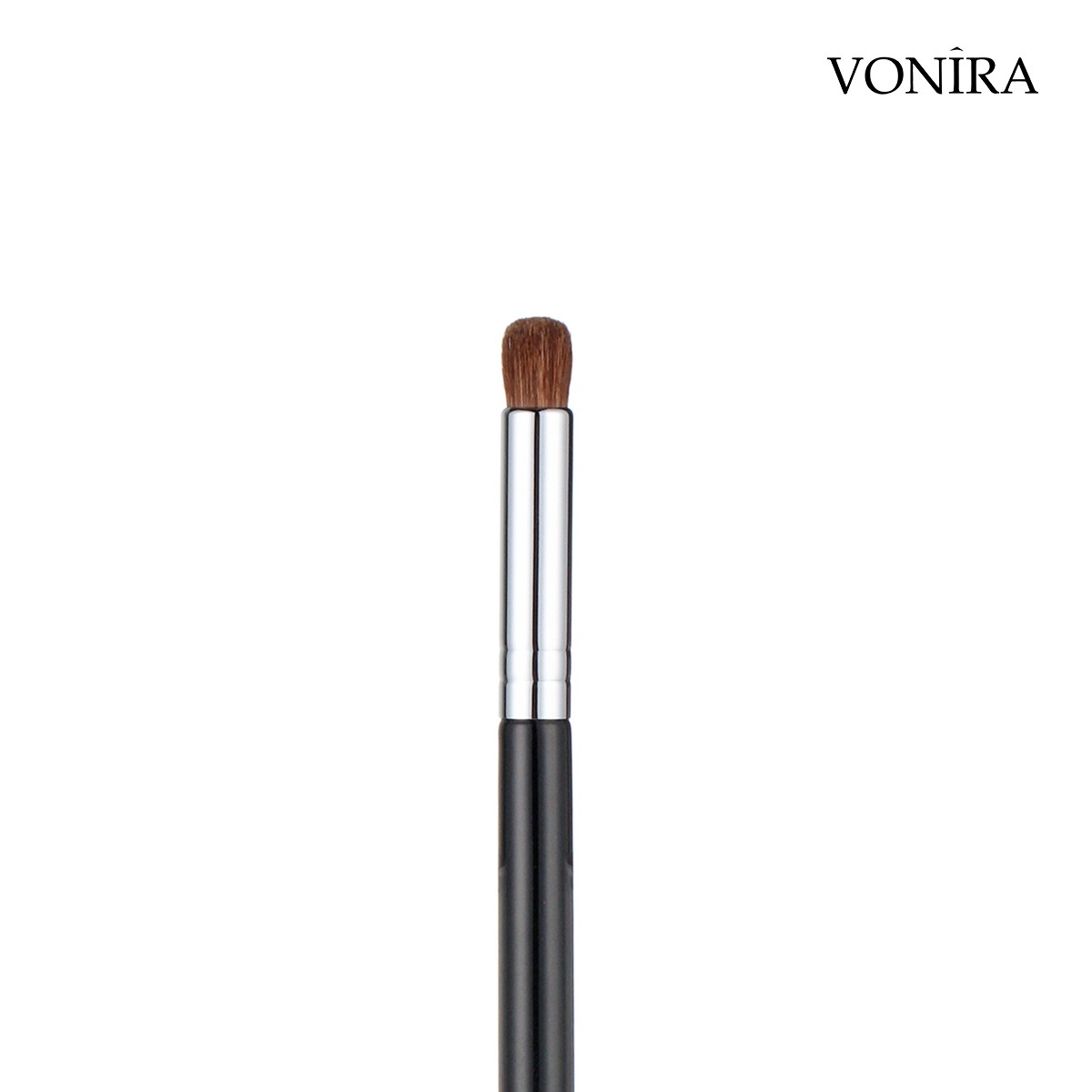 Vonira Beauty Wholesale Natural Makeup Pro Domed Crease Eye Shadow Brush With Pony Hair Copper Ferrule Custom Private Label Service