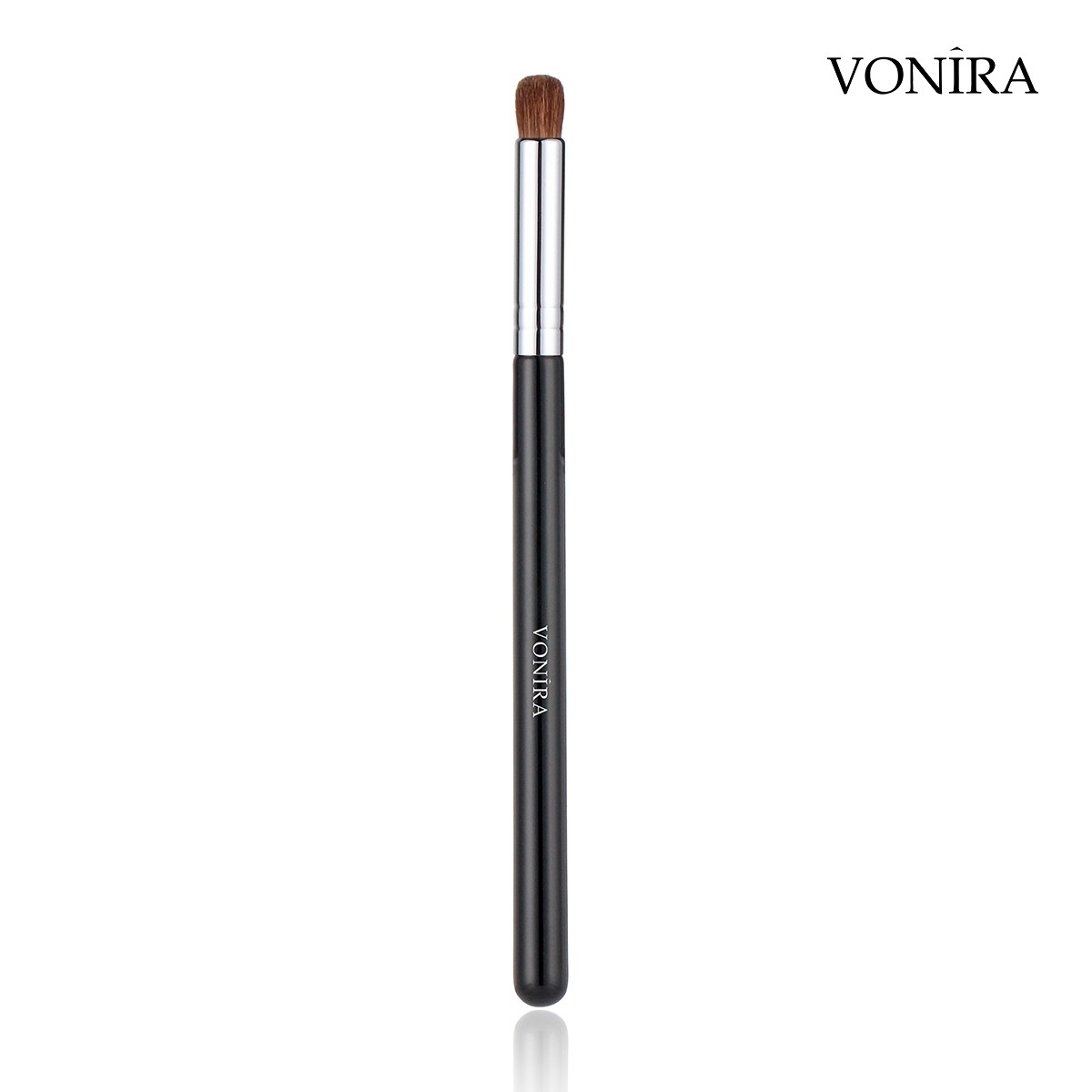 Vonira Beauty Wholesale Natural Makeup Pro Domed Crease Eye Shadow Brush With Pony Hair Copper Ferrule Custom Private Label Service