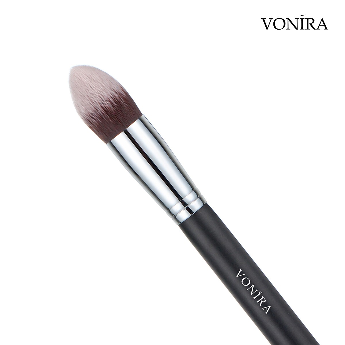 Vonira Beauty Wholesale Precise Tapered Kabuki Brush With Copper Ferrule Wooden Handle OEM Private Logo Name