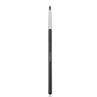 Vonira Beauty Wholesale Precision Pointed Eye Liner Lip Brush With Silver Copper Ferrule Black Handle Custom Private Label Service