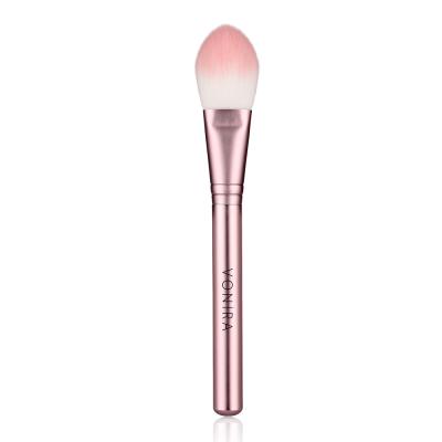Vonira Beauty Wholesale Professional Rosy Pink Makeup Studio Blush Brush With Metal Aluminum Handle & Ferrule