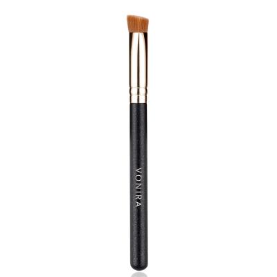 Vonira Beauty Wholesale Professional Triangle Artist Concealer Brush With Gold Ferrule Wooden Handle Private Label