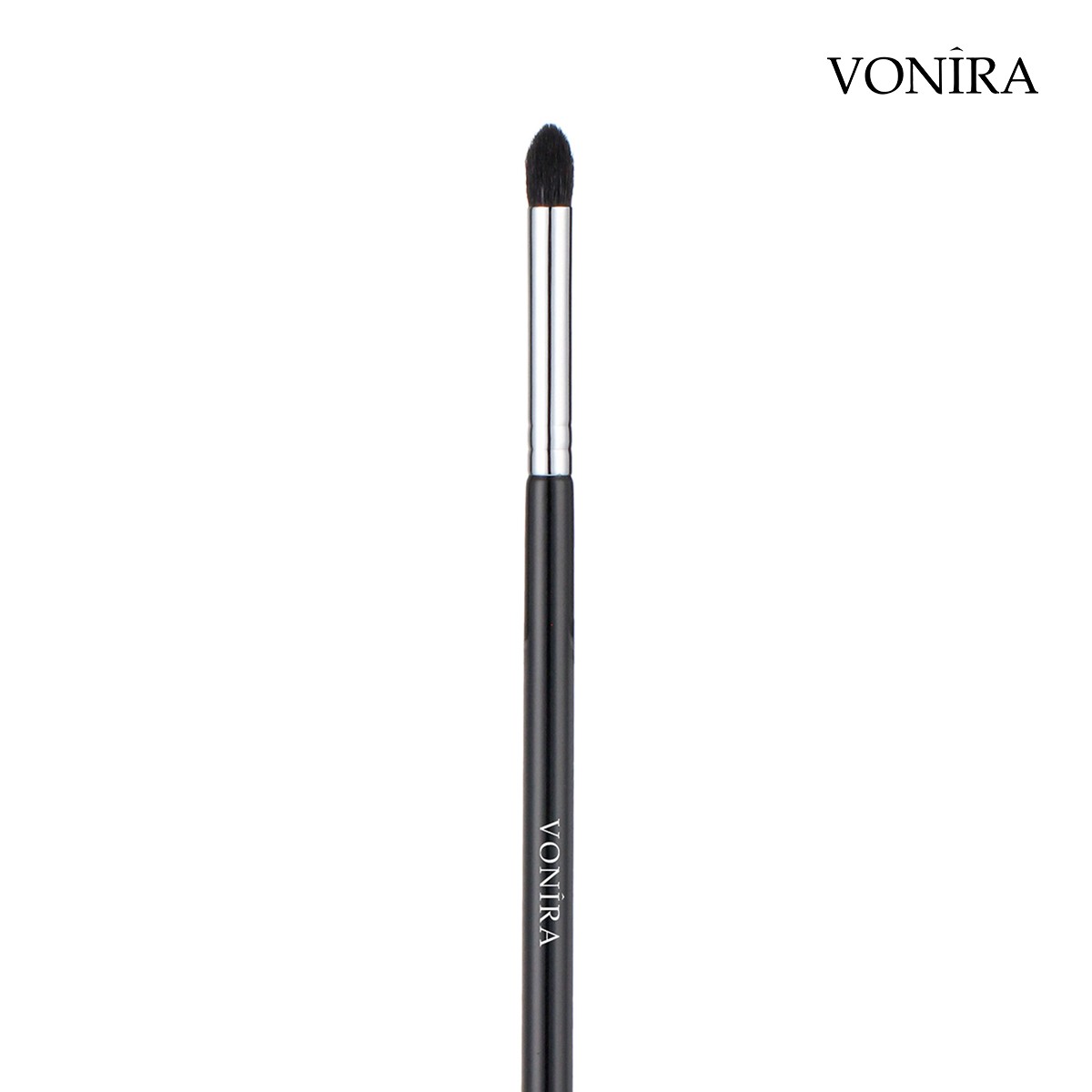 Vonira Beauty Wholesale Small Natural Goat Hair Tapered Blending Crease Brush With Silver Copper Ferrule Custom Private Label Service - Image 2