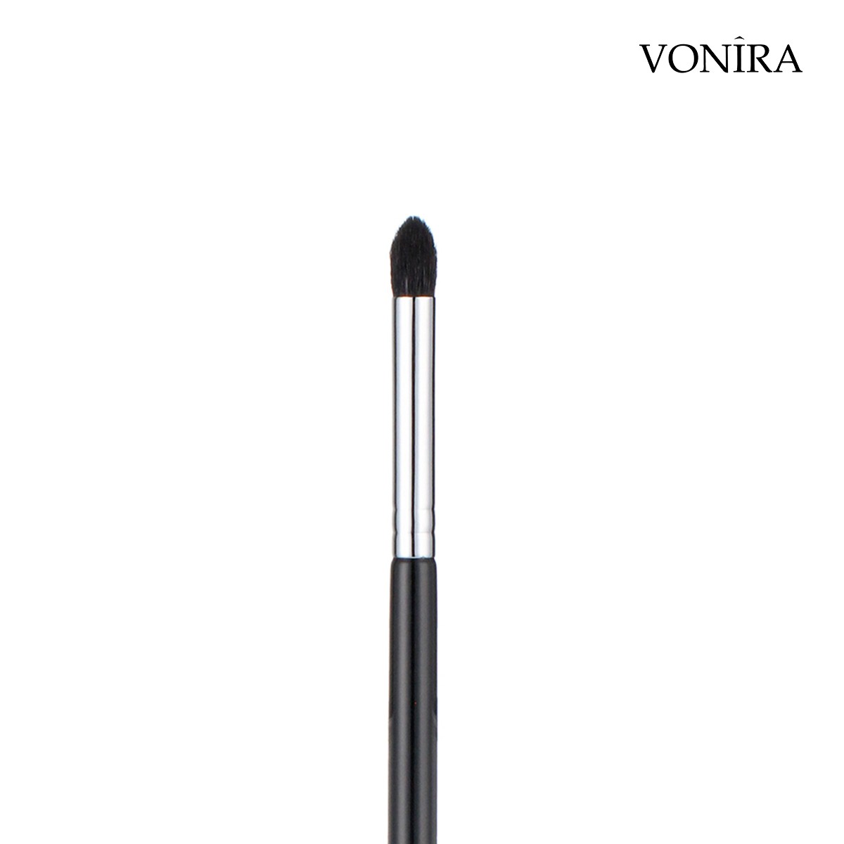 Vonira Beauty Wholesale Small Natural Goat Hair Tapered Blending Crease Brush With Silver Copper Ferrule Custom Private Label Service - Image 4