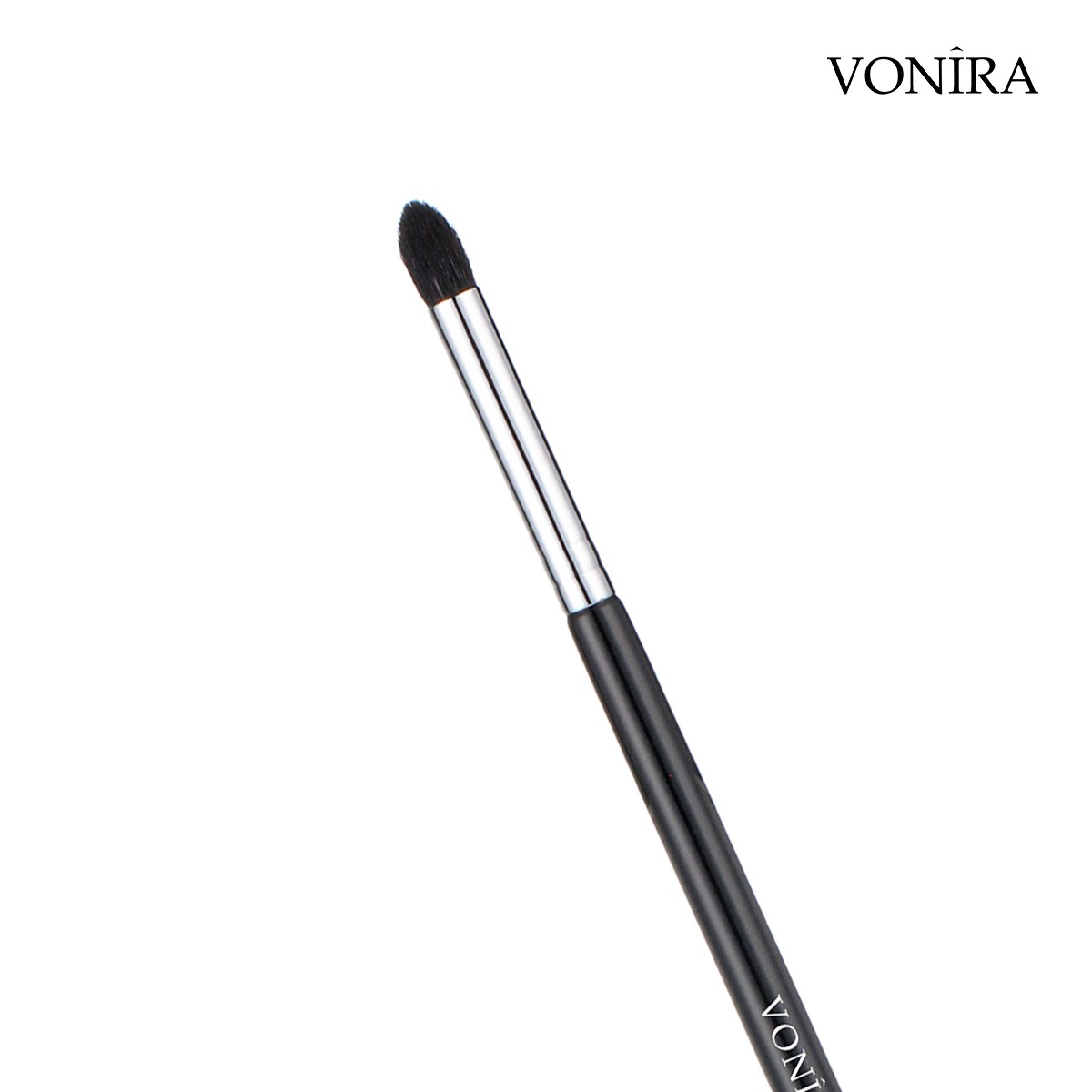 Vonira Beauty Wholesale Small Natural Goat Hair Tapered Blending Crease Brush With Silver Copper Ferrule Custom Private Label Service - Image 5