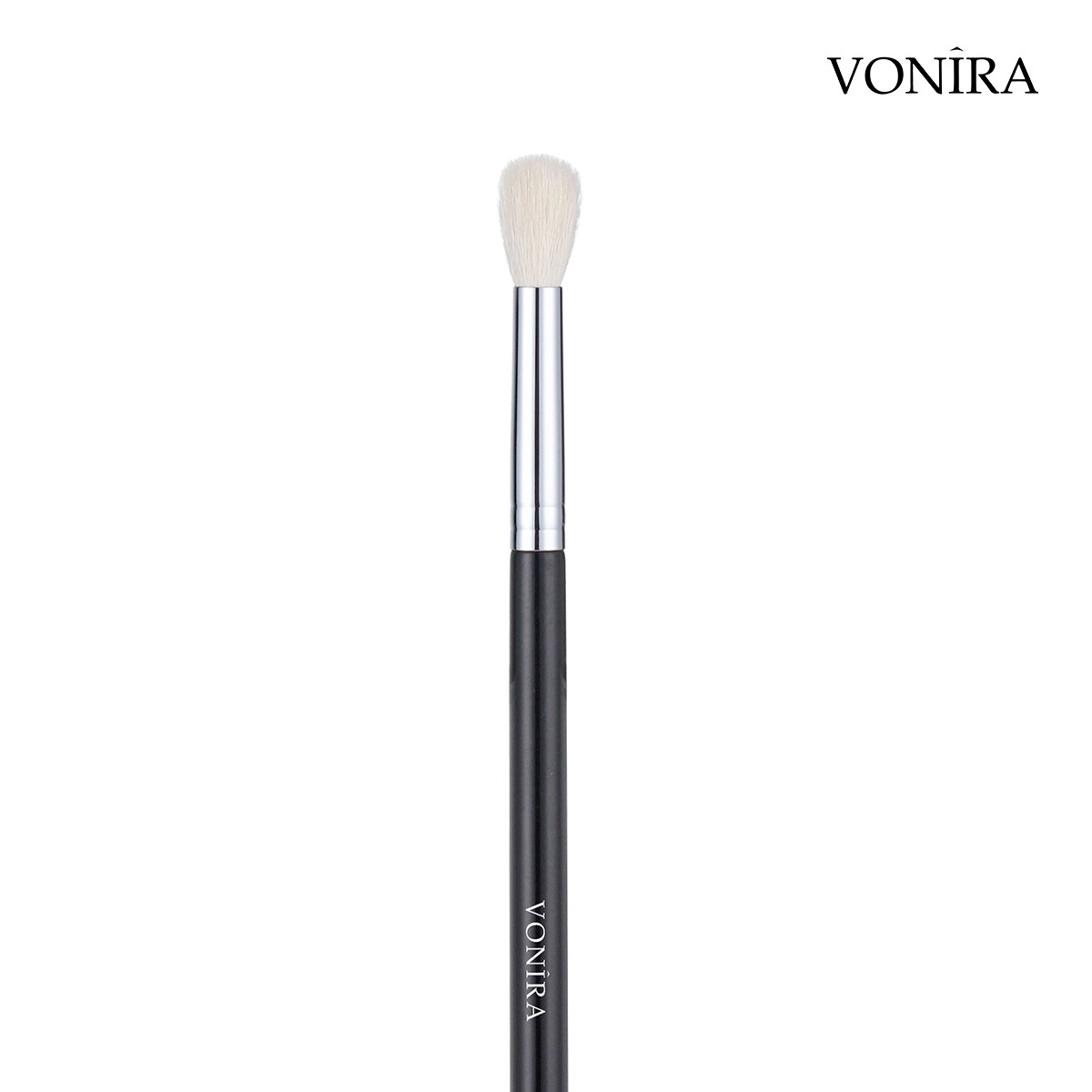 Vonira Beauty XXL Large Fluffy Eye Blending Brush With Silver Copper Ferrule Black Handle Custom Private Label Service - Image 2