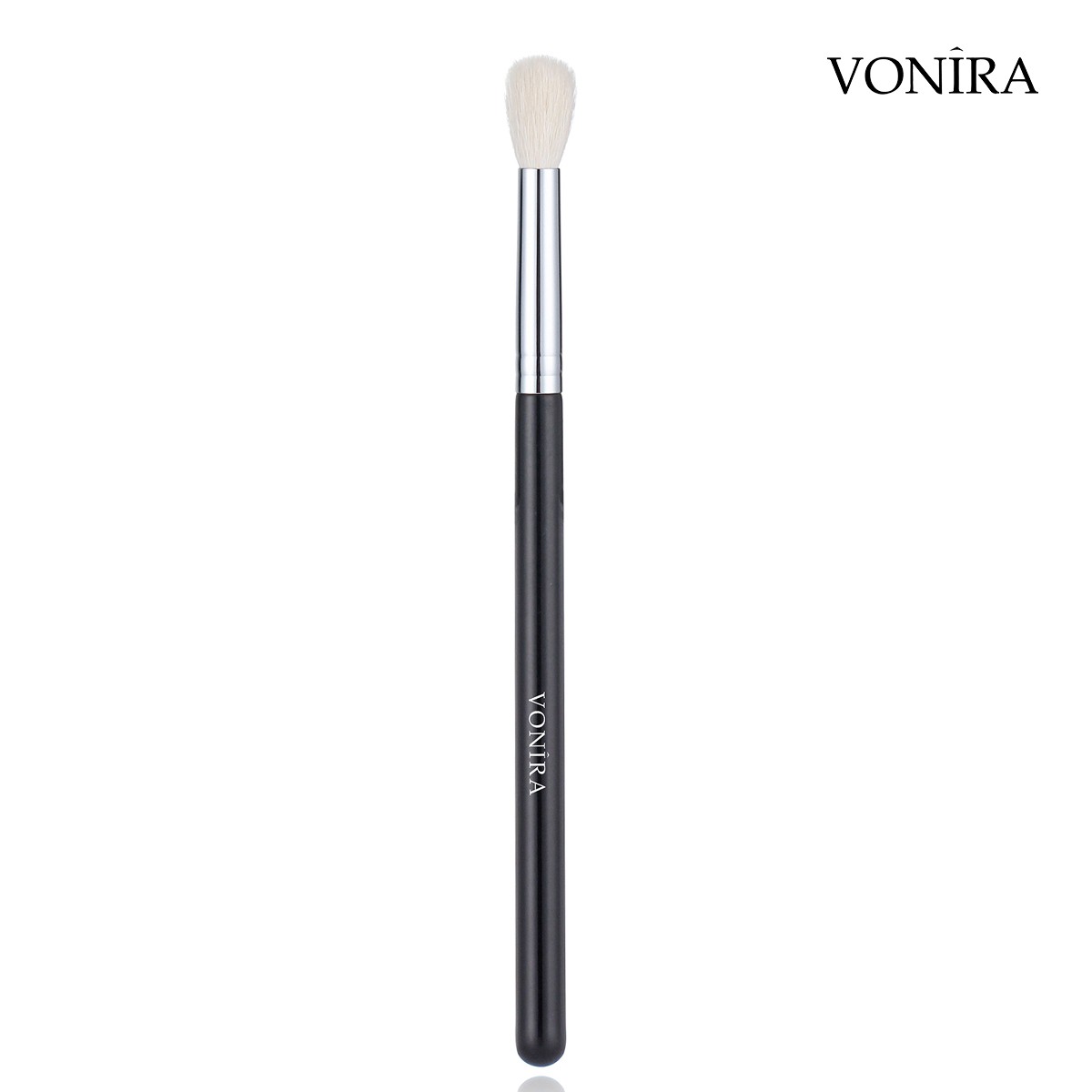 Vonira Beauty XXL Large Fluffy Eye Blending Brush With Silver Copper Ferrule Black Handle Custom Private Label Service - Image 3