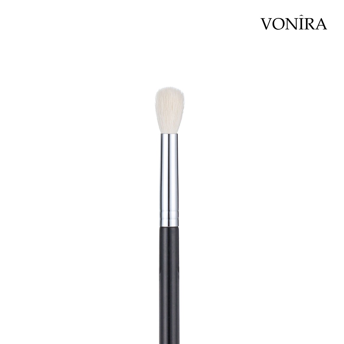 Vonira Beauty XXL Large Fluffy Eye Blending Brush With Silver Copper Ferrule Black Handle Custom Private Label Service - Image 4