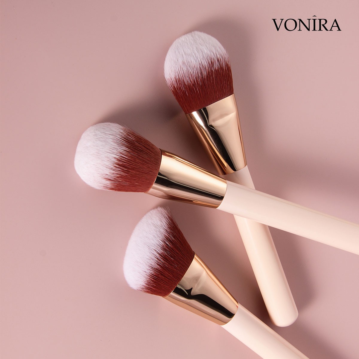 Vonira Brushes Manufacturer Custom Logo Premium Luxury 10pcs Vegan High Quality Wholesale Private Label OEM ODM Makeup Brush Set