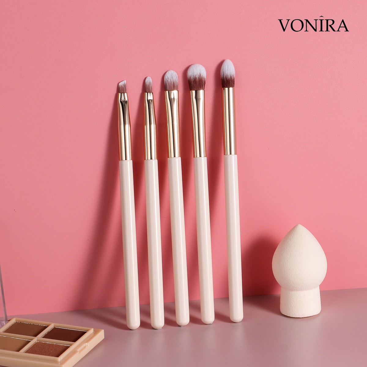 Vonira Brushes Manufacturer Custom Logo Premium Luxury 10pcs Vegan High Quality Wholesale Private Label OEM ODM Makeup Brush Set
