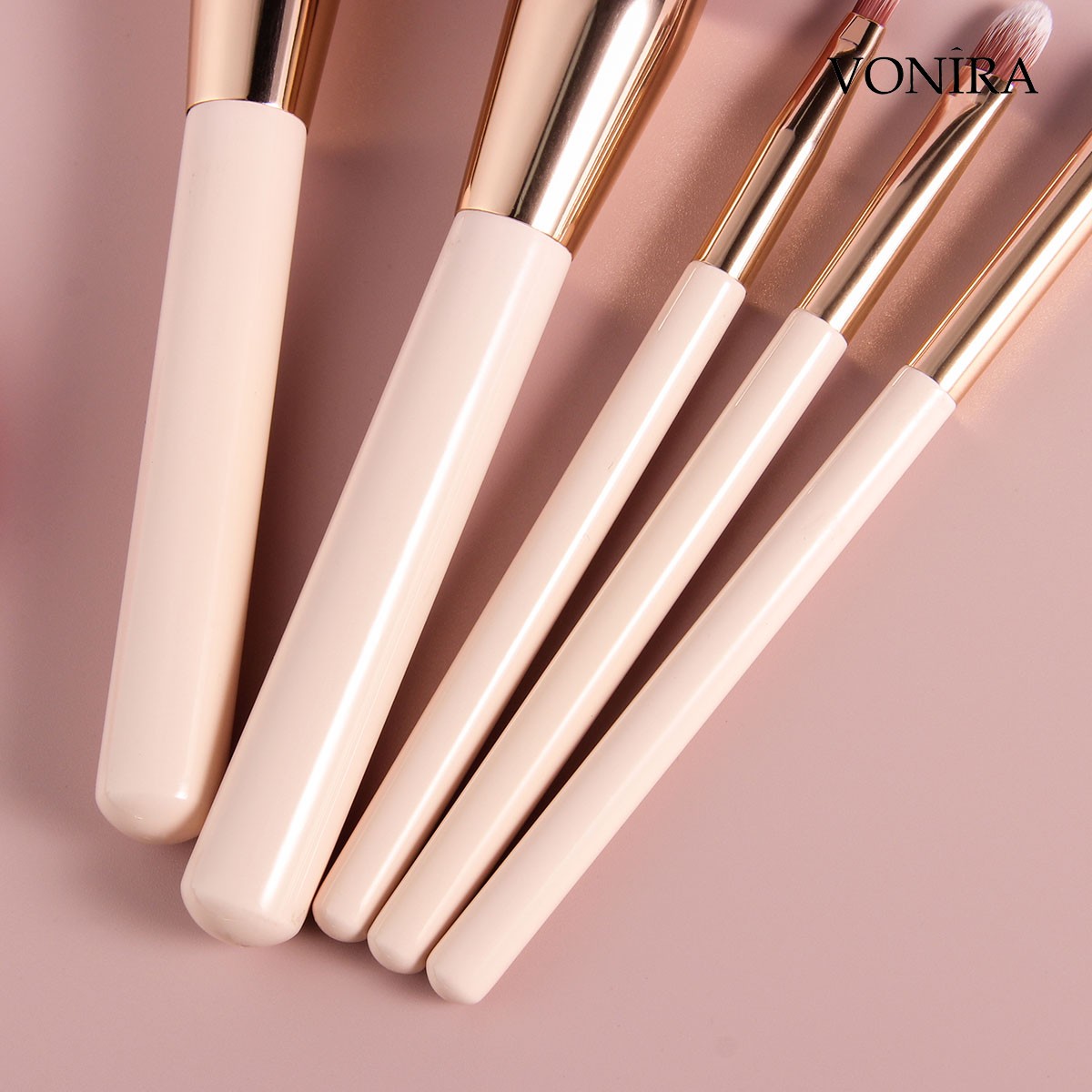 Vonira Brushes Manufacturer Custom Logo Premium Luxury 10pcs Vegan High Quality Wholesale Private Label OEM ODM Makeup Brush Set
