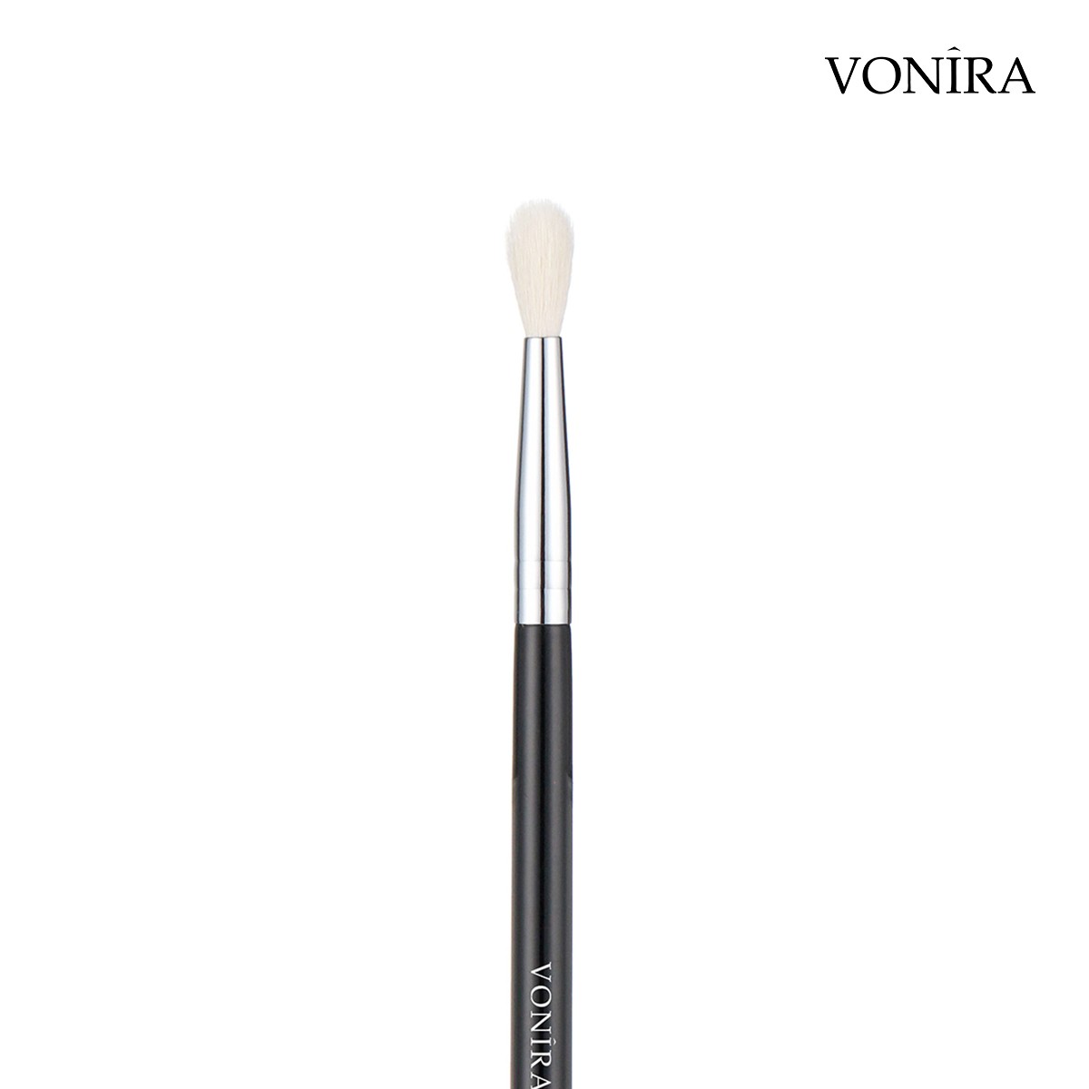Vonira Beauty Fluffy Rounded Medium Blending Brush With Silver Copper Ferrule Custom Private Label Manufacturer Service - Image 2