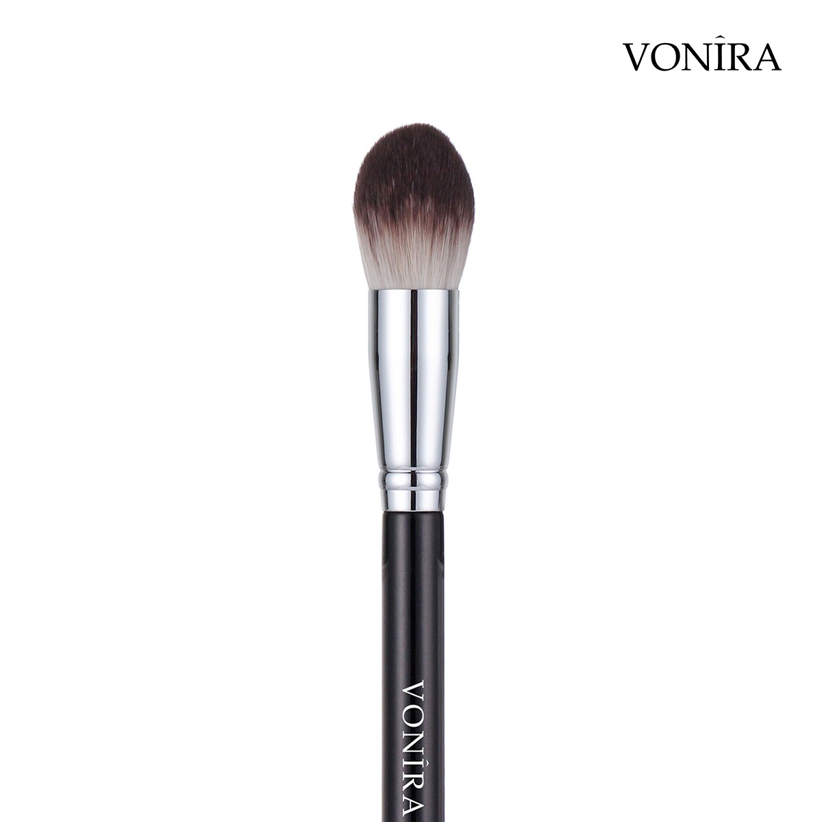 Best Manufacturer Vonira High Quality Small Dome Facial Makeup Blush Brush With Silver Copper Custom Private Label Service