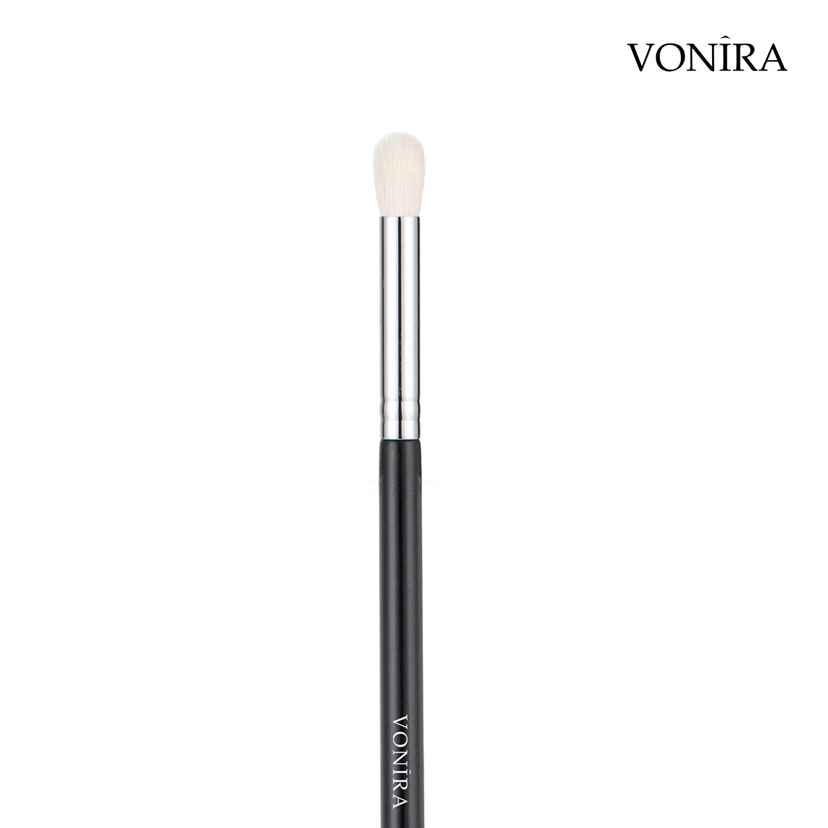 Vonira Beauty Makeup Luxe Round Eye Blender Crease Eye Shadow Brush With Copper Ferrule - Image 2
