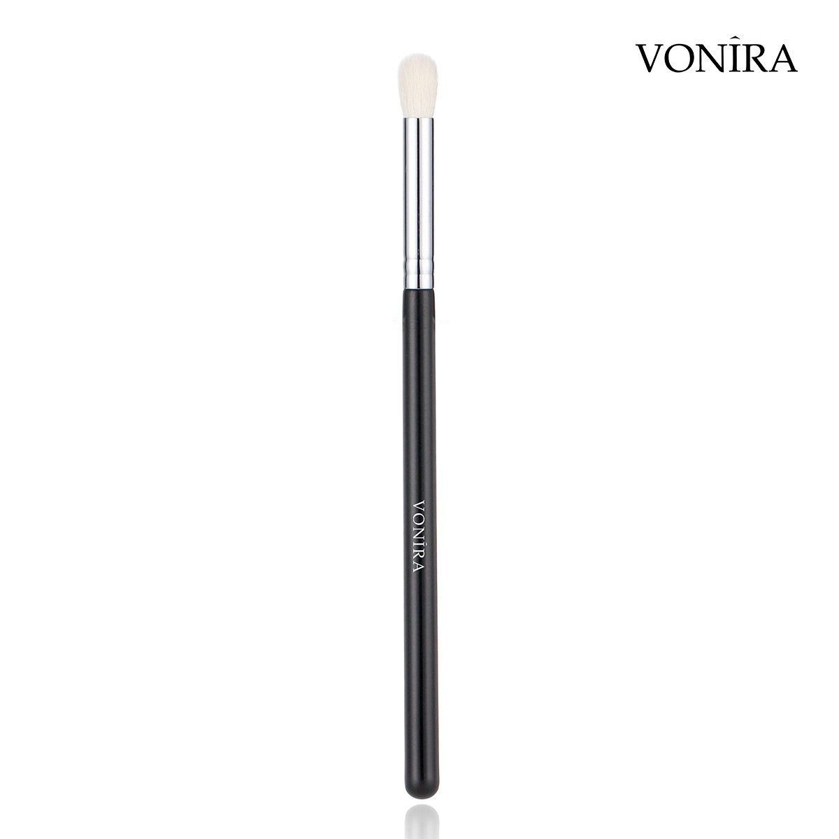 Vonira Beauty Makeup Luxe Round Eye Blender Crease Eye Shadow Brush With Copper Ferrule - Image 3