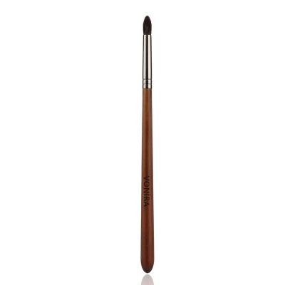 Vonira Beauty Luxury Grey Squirrel Hair Small Eye Shadow Crease Blending Makeup Brush With Gunmetal Color Copper Ferrule
