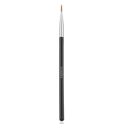 Vonira Makeup Extreme Detailing Liquid Liner Brush With Silver Copper Ferrule Bl