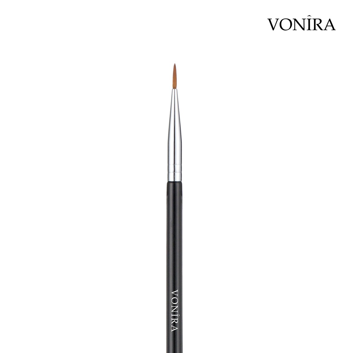 Vonira Makeup Extreme Detailing Liquid Liner Brush With Silver Copper Ferrule Black Handle Custom Private Label Service - Image 2
