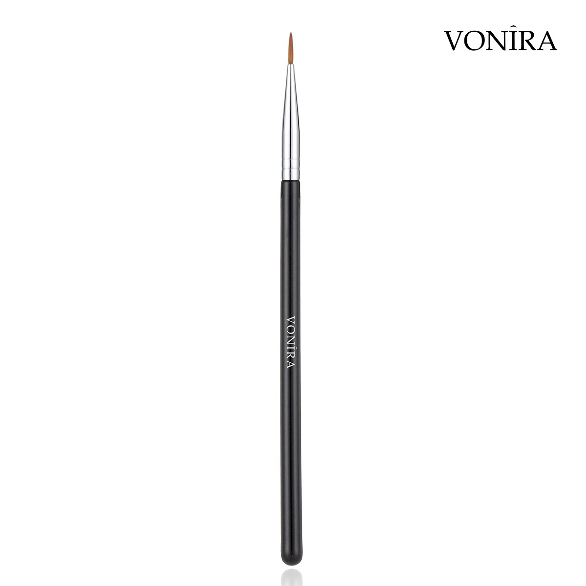 Vonira Makeup Extreme Detailing Liquid Liner Brush With Silver Copper Ferrule Black Handle Custom Private Label Service - Image 3
