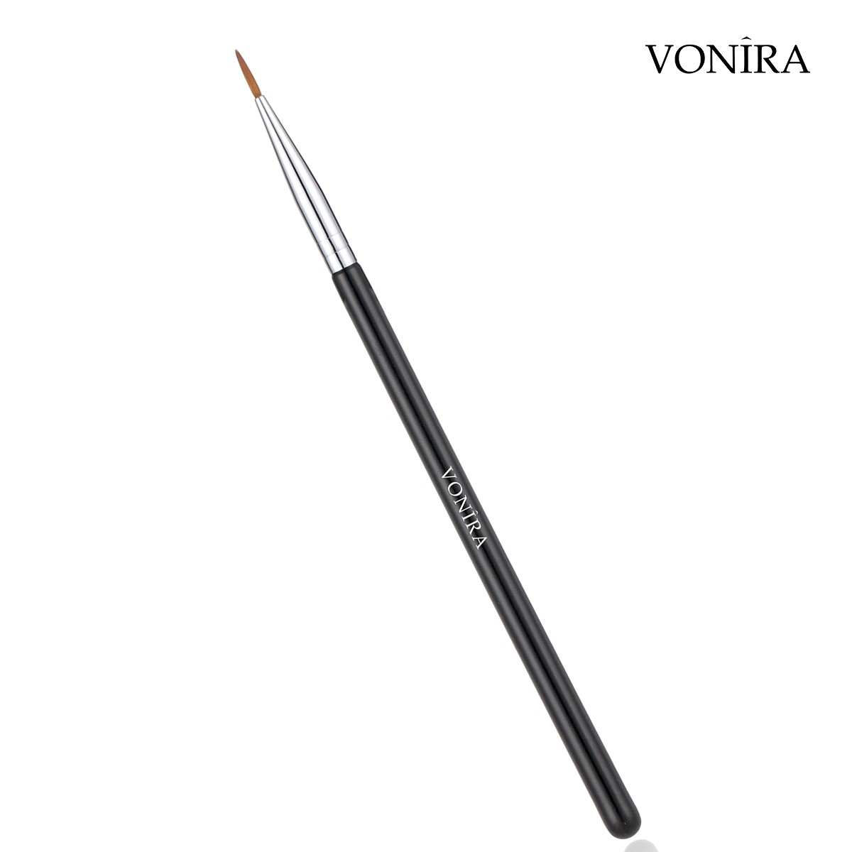 Vonira Makeup Extreme Detailing Liquid Liner Brush With Silver Copper Ferrule Black Handle Custom Private Label Service - Image 4