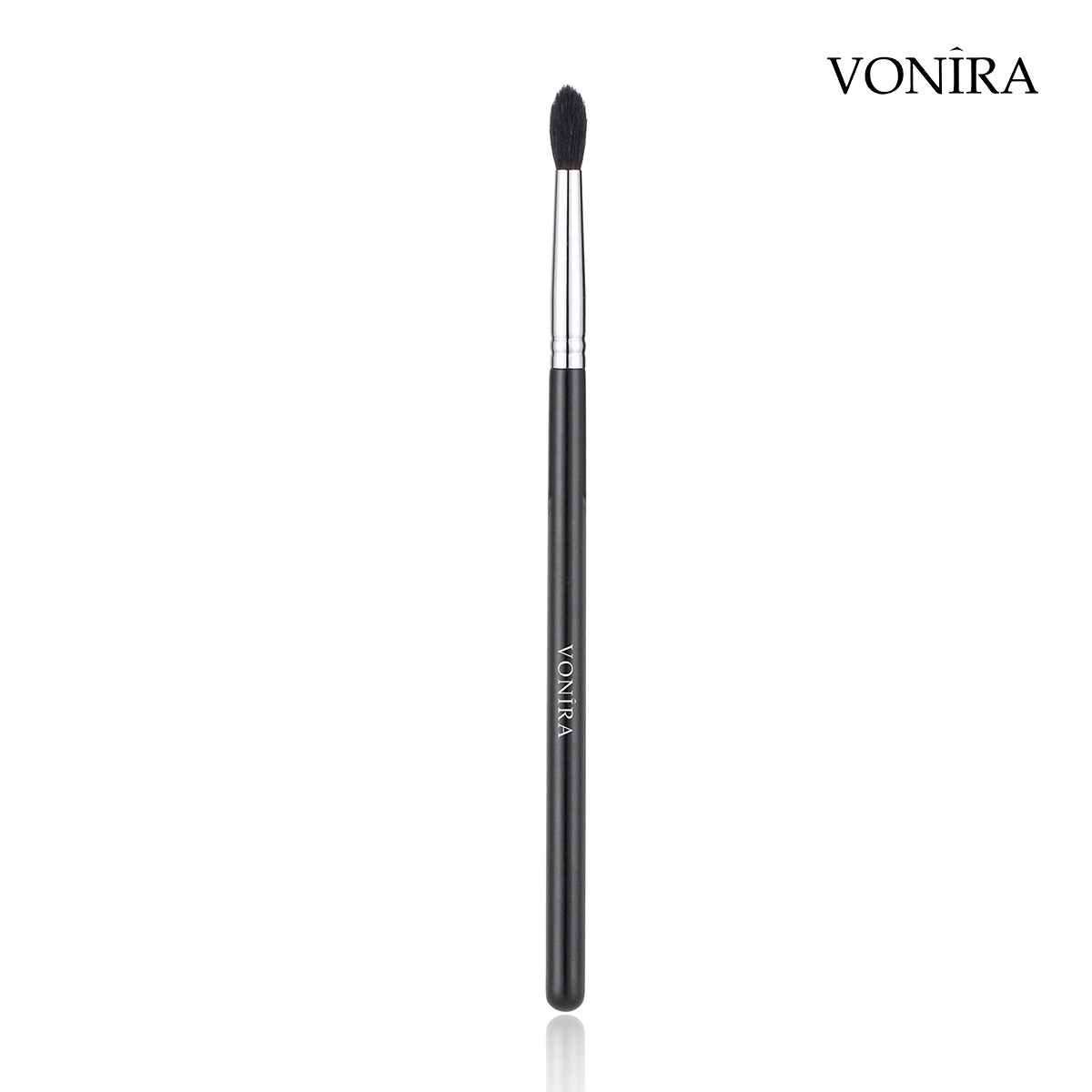 Vonira Makeup Medium Fluffy Crease Blender Brush With Silver Copper Ferrule Natural Hairs Custom Private Label Service