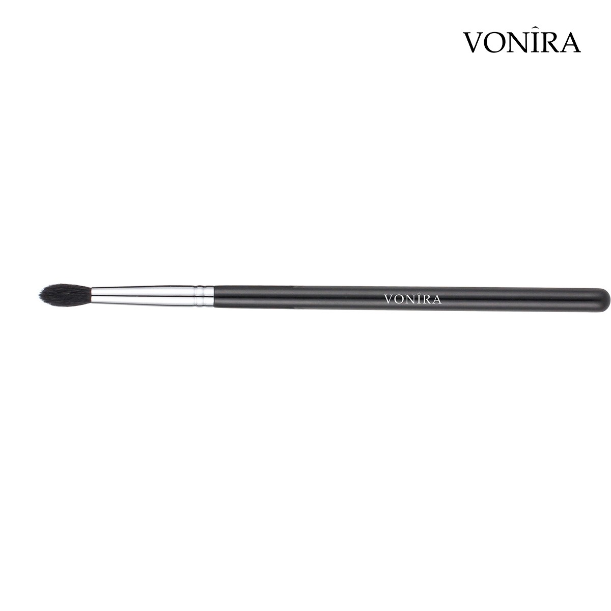 Vonira Makeup Medium Fluffy Crease Blender Brush With Silver Copper Ferrule Natural Hairs Custom Private Label Service