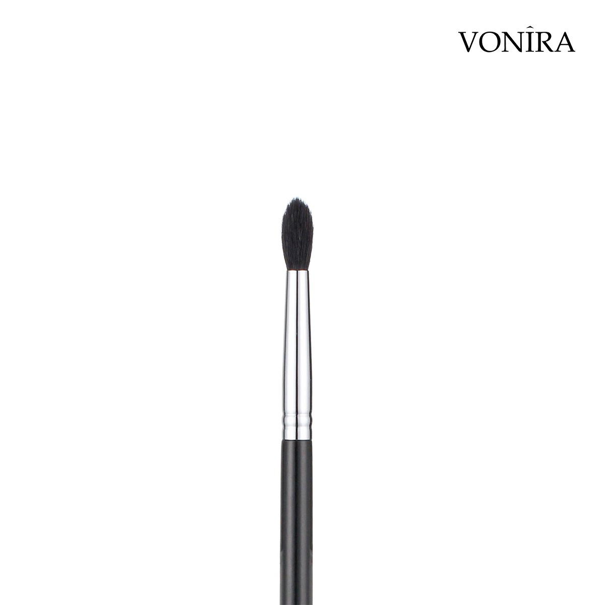 Vonira Makeup Medium Fluffy Crease Blender Brush With Silver Copper Ferrule Natural Hairs Custom Private Label Service