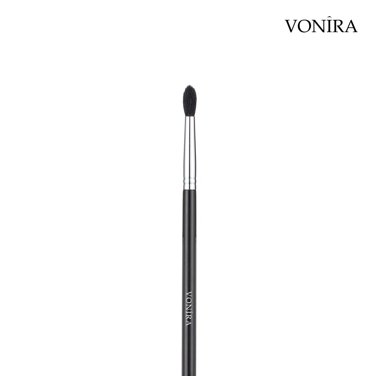 Vonira Makeup Medium Fluffy Crease Blender Brush With Silver Copper Ferrule Natural Hairs Custom Private Label Service