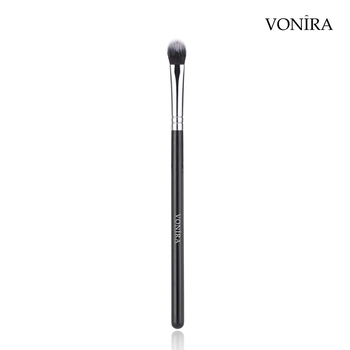 Vonira Makeup Multi Eye Shadow Blending Brush With Silver Copper Ferrule Black Handle Custom Private Label Service