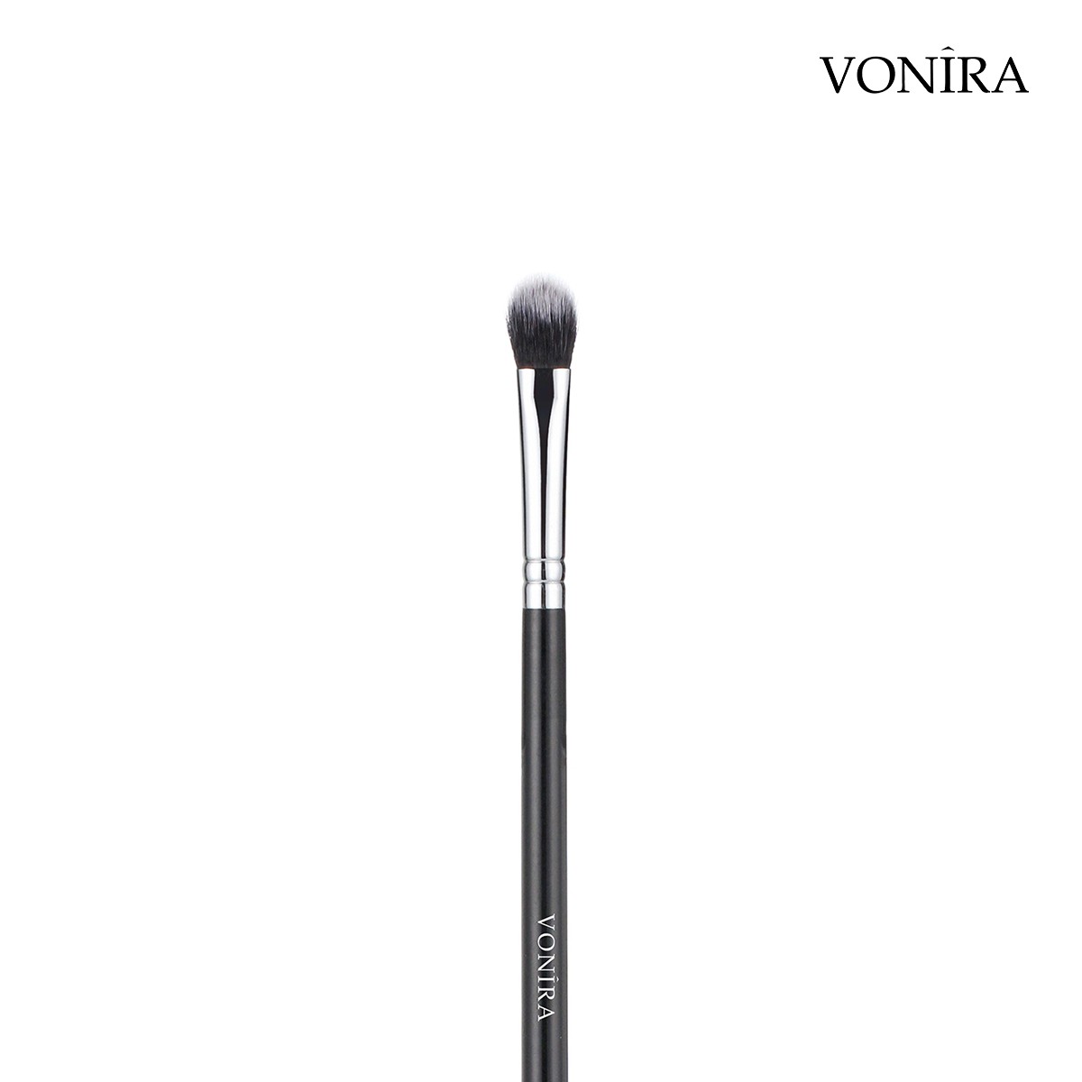 Vonira Makeup Multi Eye Shadow Blending Brush With Silver Copper Ferrule Black Handle Custom Private Label Service