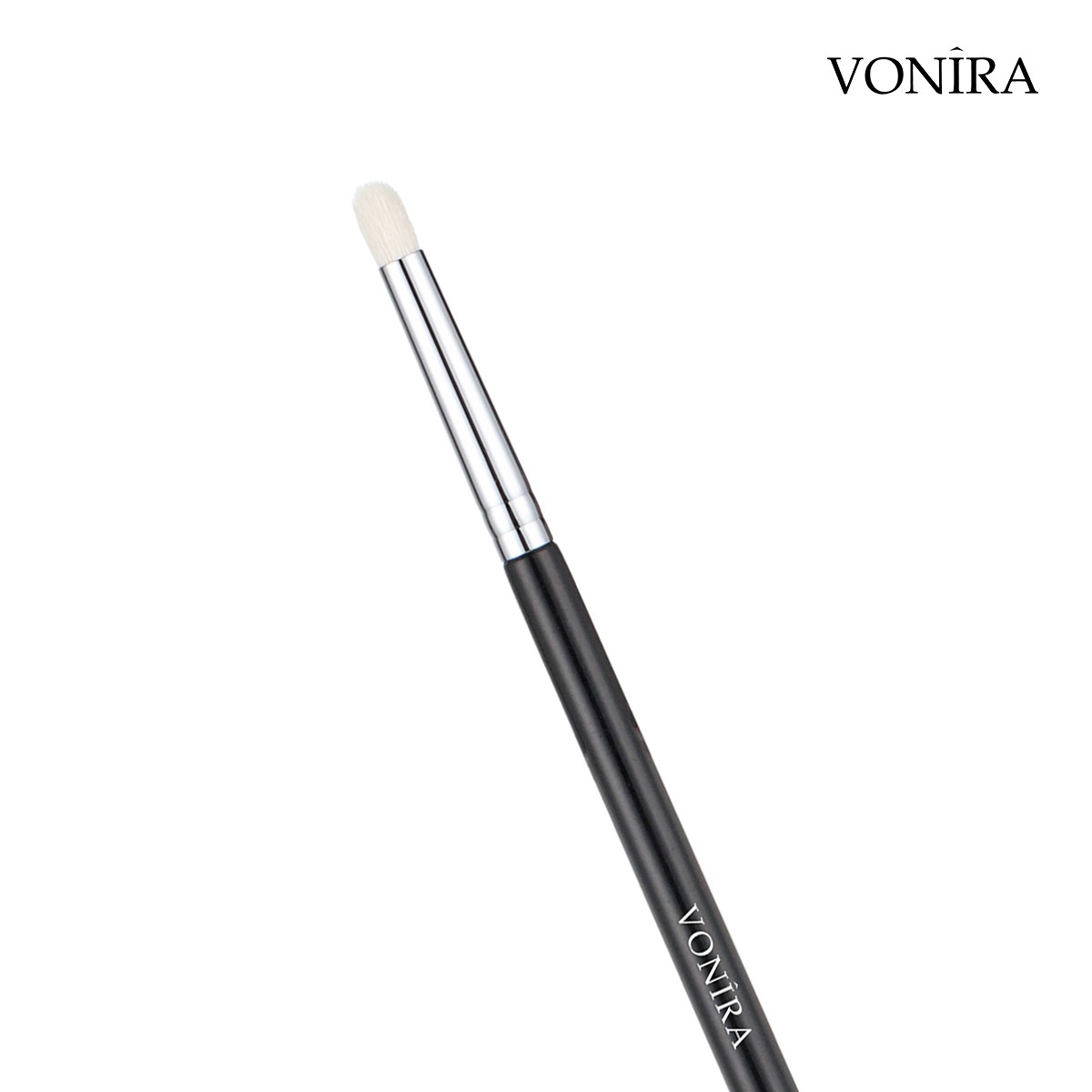 Vonira Beauty Mini Round Eye Blender Crease Makeup Brush With Silver Copper Ferrule Black Handle Custom Private Label Service - Image 5