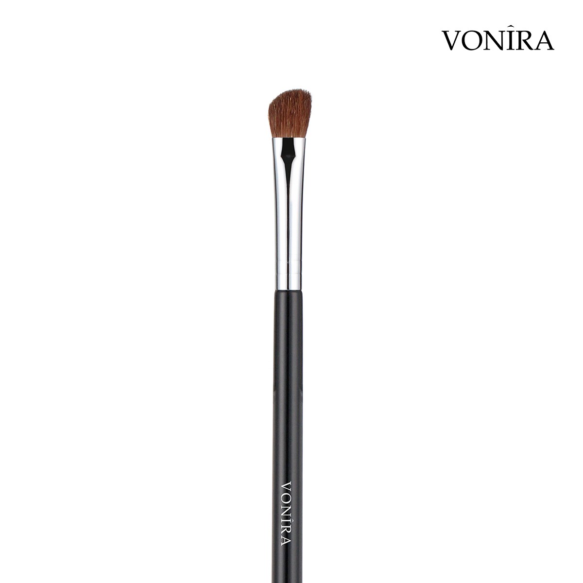 Vonira Beauty Wholesale Natural Pony Hair Angled Nose Eyeshadow Eye Shader Makeup Brush With Copper Ferrule Custom Private Label - Image 2