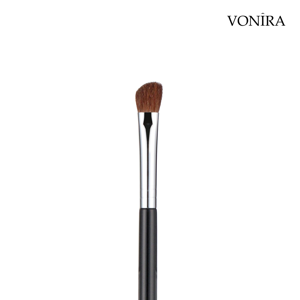 Vonira Beauty Wholesale Natural Pony Hair Angled Nose Eyeshadow Eye Shader Makeup Brush With Copper Ferrule Custom Private Label - Image 5