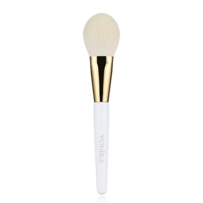 Vonira Beauty OEM ODM Wholesale Professional Tapered Blush Brush With Gold Copper Ferrule Taklon PBT Synthetic Fibre