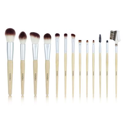 Vonira Beauty OEM Professional 13Pcs Bamboo Makeup Brushes Set Make up Brush Tools Kit