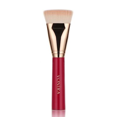 Vonira Pro Face Synthetic Flat Sculptor Contouring Brush With Gold Pink Hair Private Label Make up Blender Brushes OEM